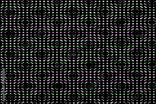 Black Background With White Small Spots And Pixels