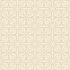 Obraz premium Vector Illustration. Seamless Pattern With Ornament, Decorative Border. Design For Print Fabric, Wallpaper, Interior deocoration