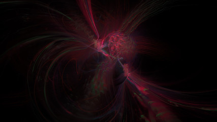 Fantasy chaotic colorful fractal pattern. Abstract fractal shapes. 3D rendering illustration background or wallpaper