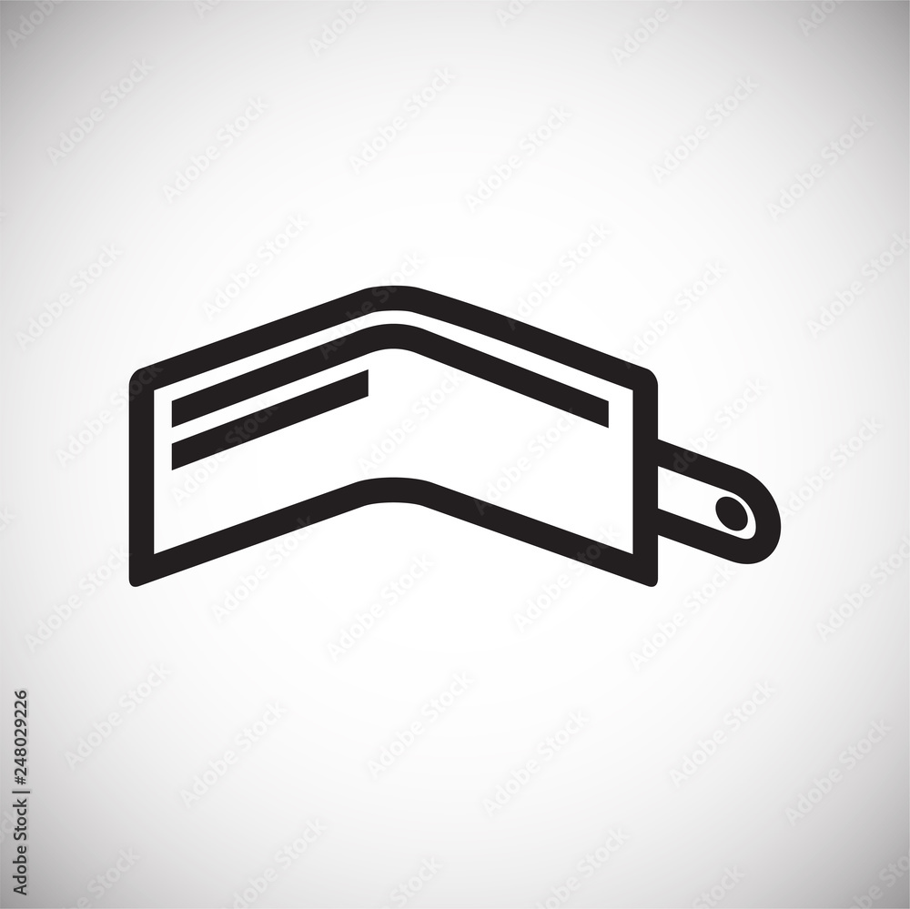 Poster wallet icons on white background for graphic and web design, modern simple vector sign. internet con