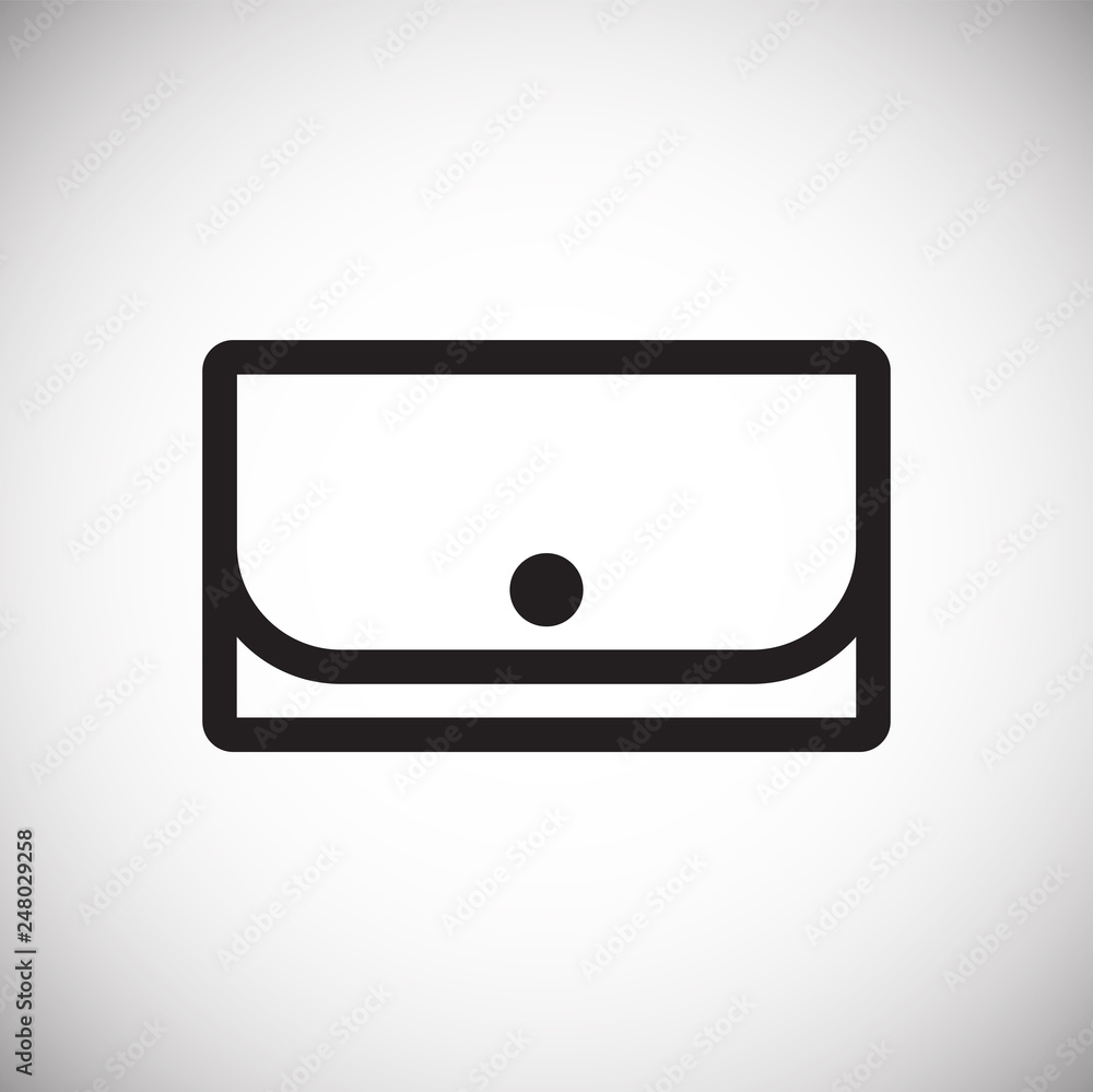 Poster wallet icons on white background for graphic and web design, modern simple vector sign. internet con
