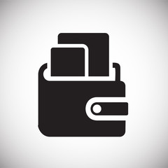 Wallet icons on white background for graphic and web design, Modern simple vector sign. Internet concept. Trendy symbol for website design web button or mobile app