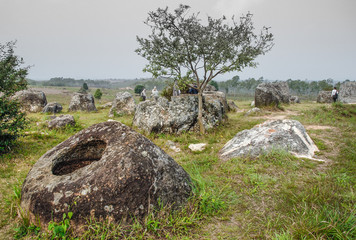 The Plains of Jars,archaeological site,near Phonsovan,Laos