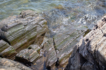 rocks in water