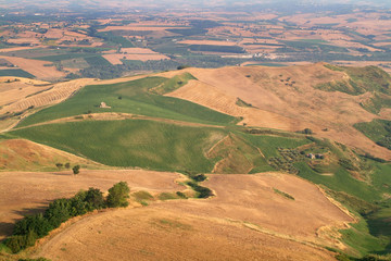 Naklejka premium Sunny landscapes in the Molise countryside in southern Italy.