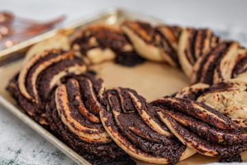 Dark Chocolate Babka Wreath