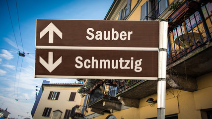 Schild 384 - Sauber
