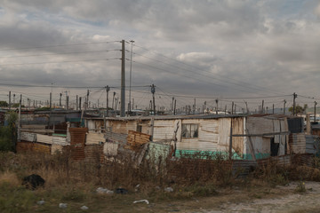 Fototapeta na wymiar Township houses, South Africa