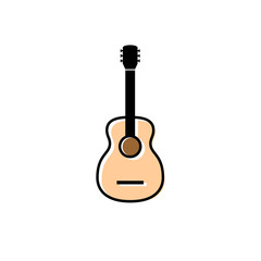 Naklejka premium Guitar vector icon