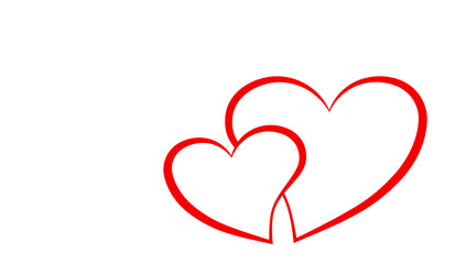 Herzpaar mit Textfeld