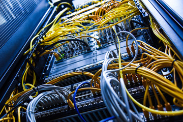 server hardware and optical fiber