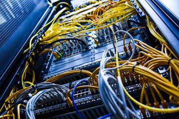server hardware and optical fiber