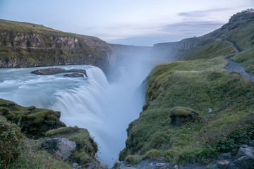Fototapeta na wymiar The Gullfoss waterfall in the Golden Circle