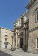 Fototapeta na wymiar Italia Puglia Lecce chiesa Santa Teresa