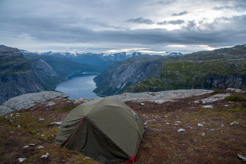 Hiking to the Trolltunga