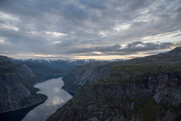 Hiking to the Trolltunga
