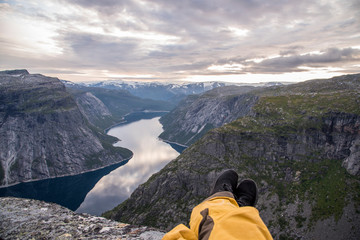 Hiking to the Trolltunga