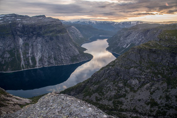 Hiking to the Trolltunga