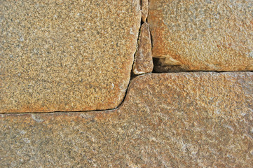 Close-up of stone carving in Machu Picchu - Peru
