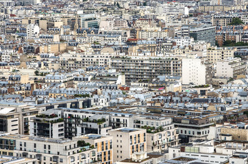 Fototapeta premium Panorama of Paris. View from Printemps store. France.
