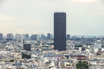 Fototapeta premium Panorama of Paris. View from Printemps store. France.