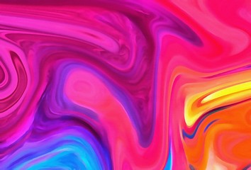 Obraz premium Abstract watercolor background. Marble oil paint in water on paper. Fresh and juicy colors.