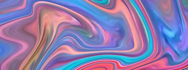 Abstract watercolor background. Marble oil paint in water on paper. Fresh and juicy colors.