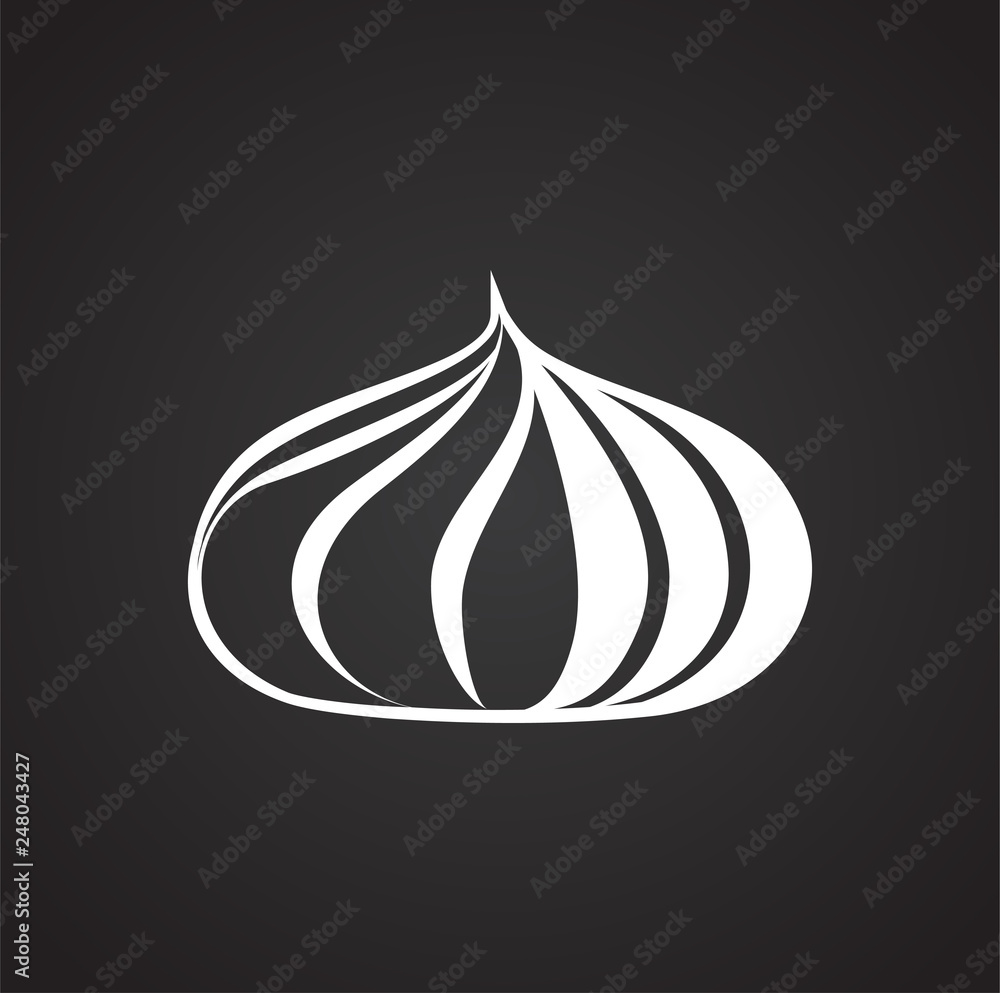 Poster cake icon on black background for graphic and web design, modern simple vector sign. internet concep