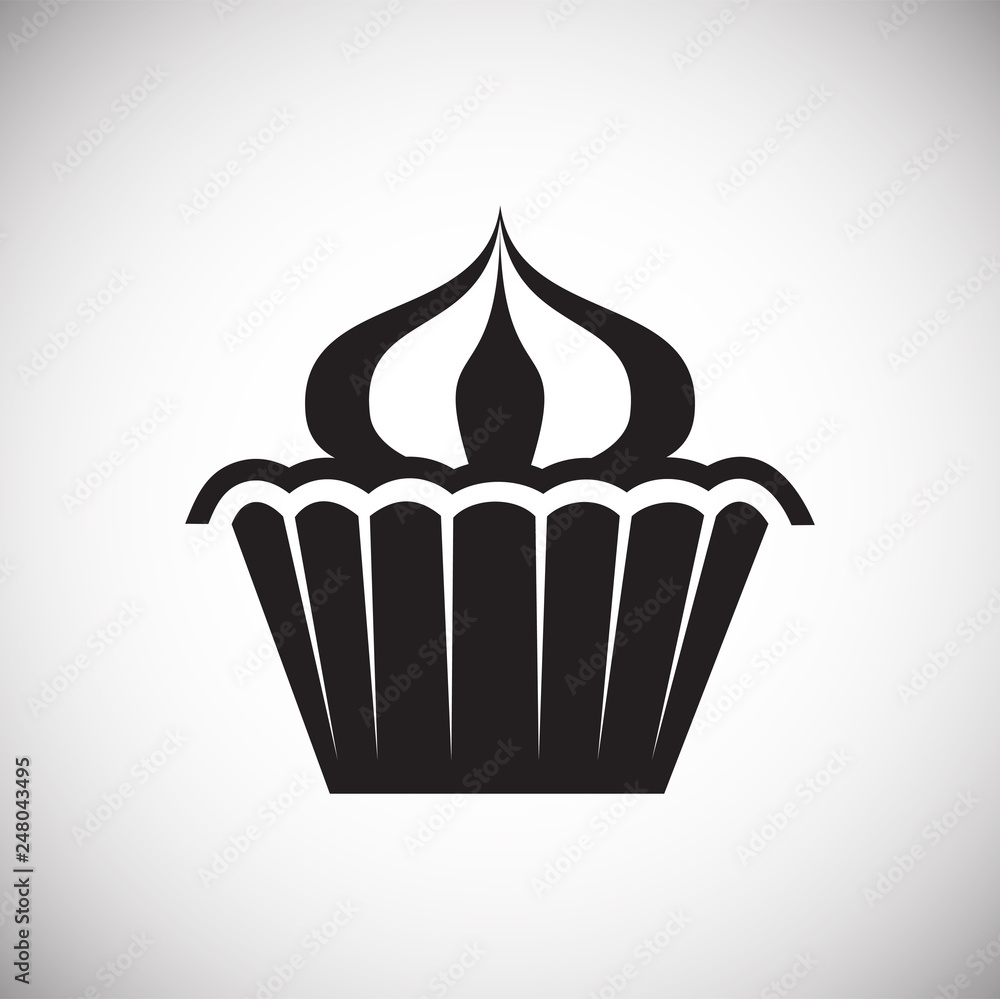 Poster cake icon on white background for graphic and web design, modern simple vector sign. internet concep