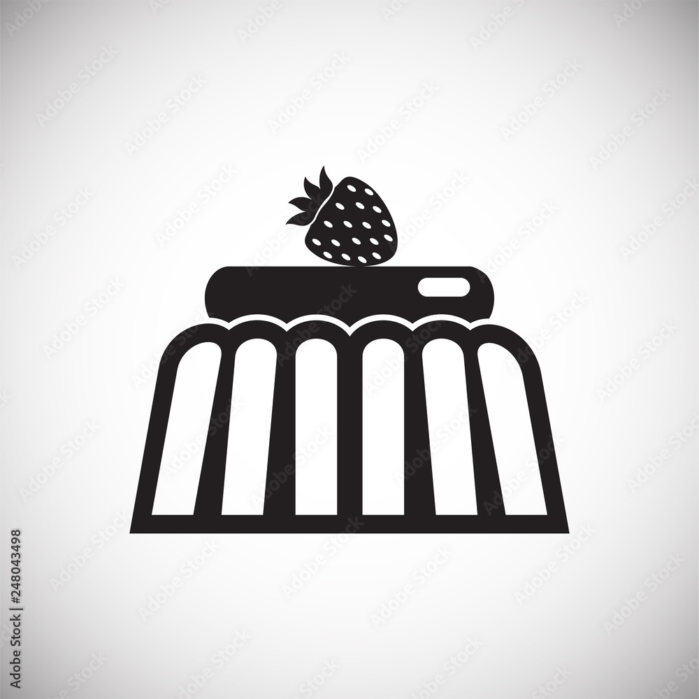 Poster cake icon on white background for graphic and web design, modern simple vector sign. internet concep