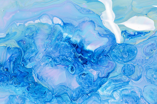 Abstraction blue paint © deviddo