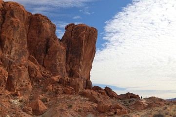 Fototapeta na wymiar Desert at noon in Nevada
