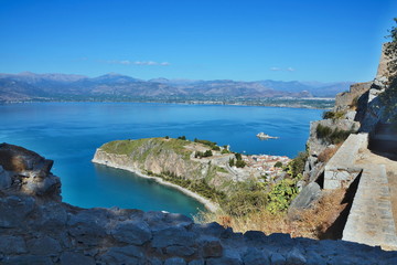 Greece,Nafplio-view from the fortress Palamidi