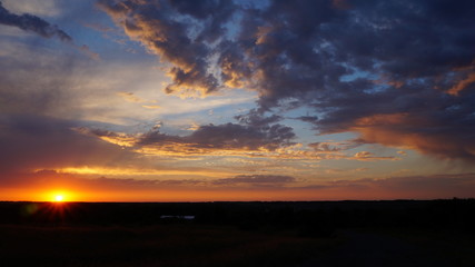 clouds in the sunset