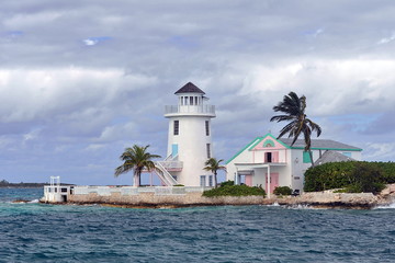 Fototapeta na wymiar Luxury beach in the Bahamas.