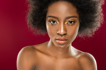 Portrait of an attractive afro American woman