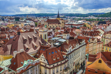panorama of Prague