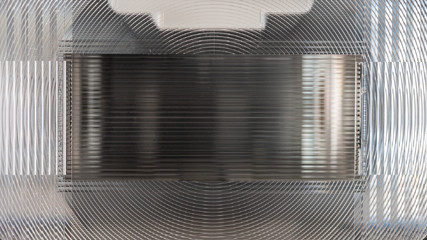 Speedlight fresnel lens close-up
