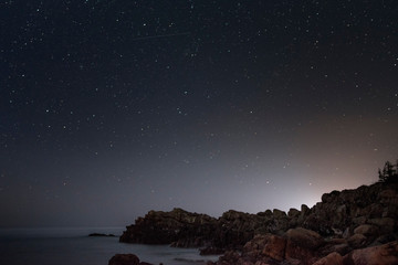 Stars on the coast