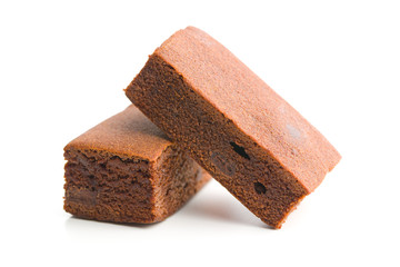 Sweet chocolate brownies.