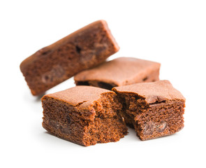 Sweet chocolate brownies.