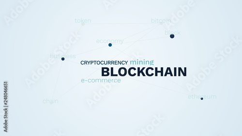 Blockchain Cryptocurrency E Commerce Mining Bitcoin Block Economy - 