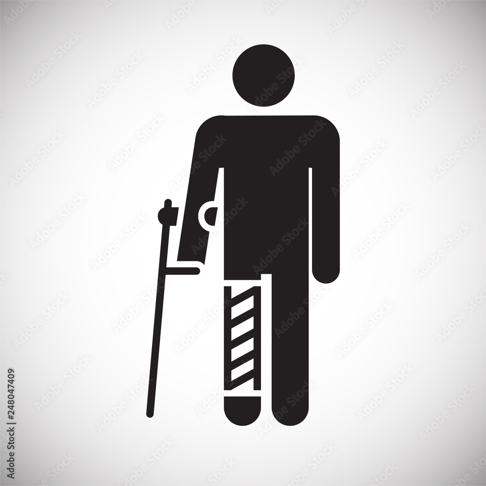 Fototapete disability icon on white background for graphic and web design, modern simple vector sign. internet 