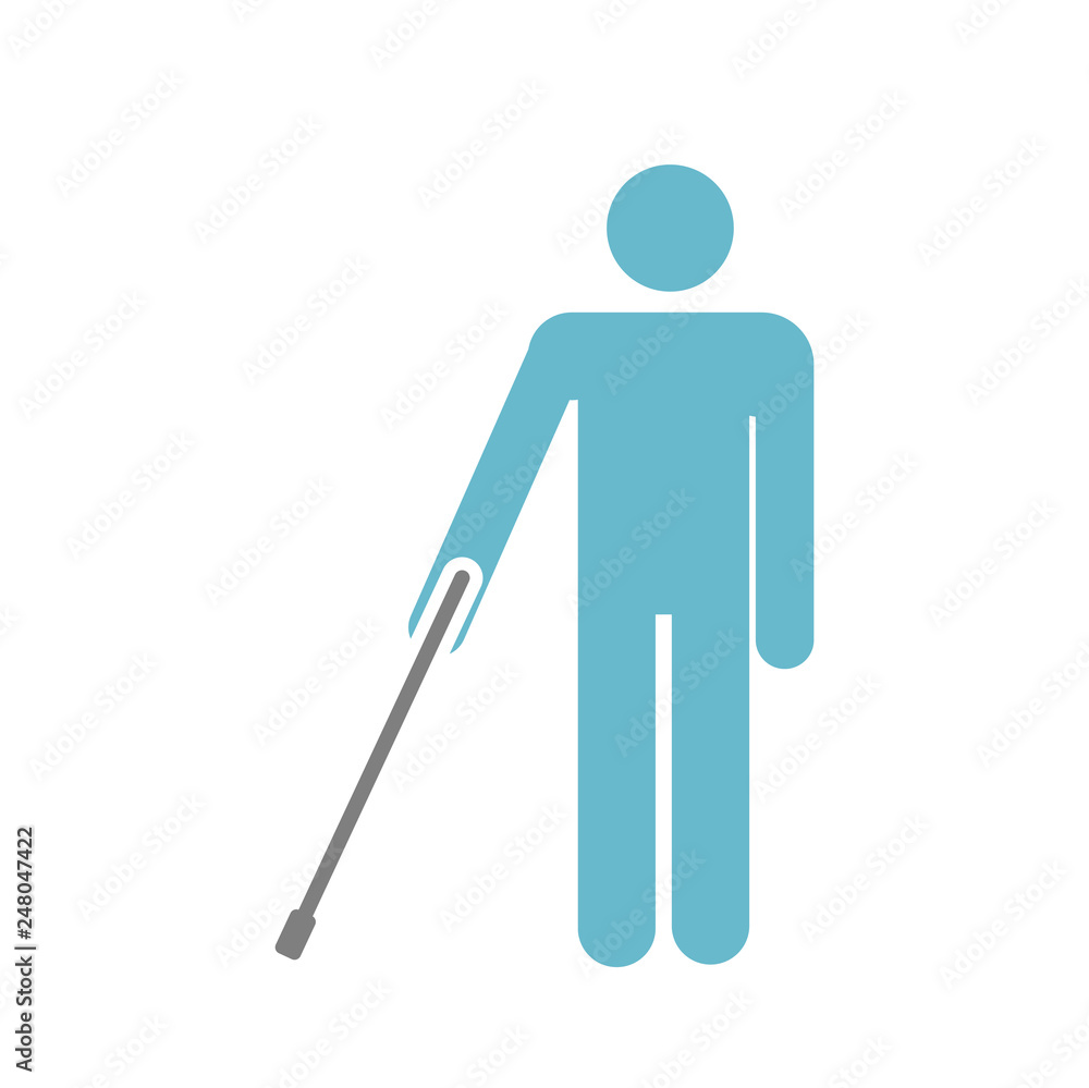 Fototapete disability icon on white background for graphic and web design, modern simple vector sign. internet 
