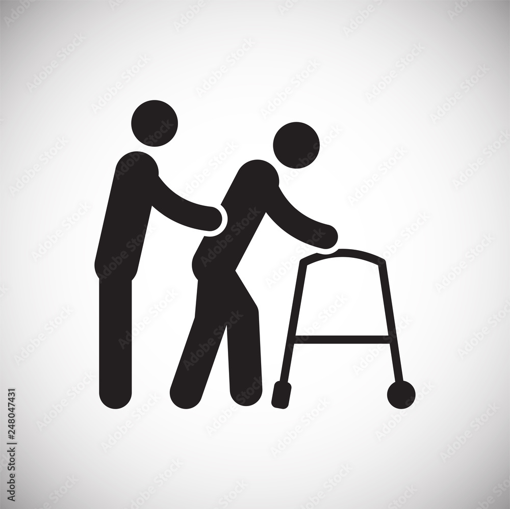 Fototapete disability icon on white background for graphic and web design, modern simple vector sign. internet 