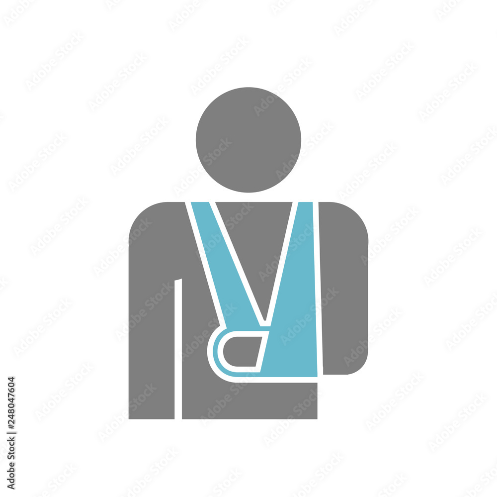 Fototapete disability icon on white background for graphic and web design, modern simple vector sign. internet 