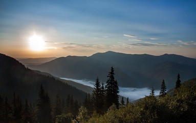 The Carpathians mountains