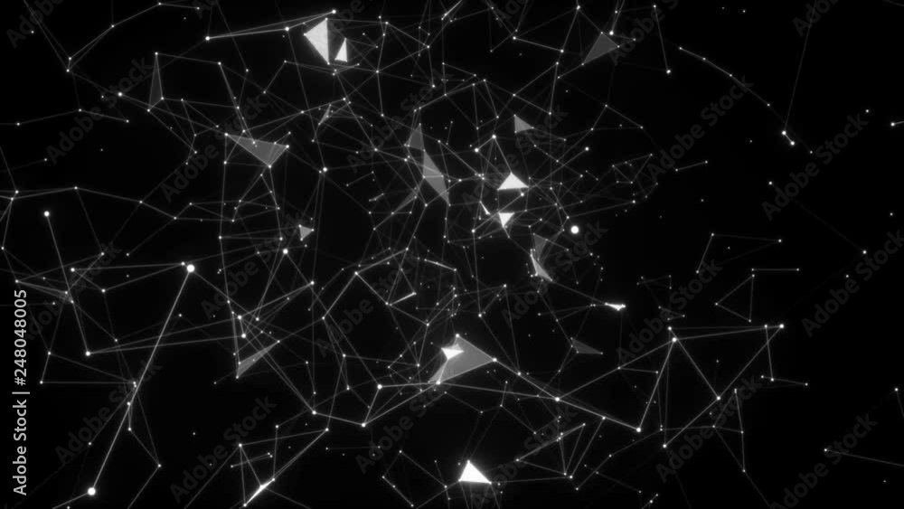 Poster cosmic whirlwind.neuron network, neuronet synapse 3d animation, inside the human brain.seamless loop