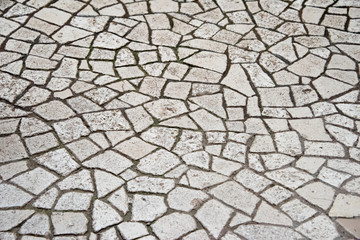 Marble floor surface in the DIocletian  Palace