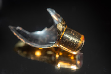 broken christmas ornament